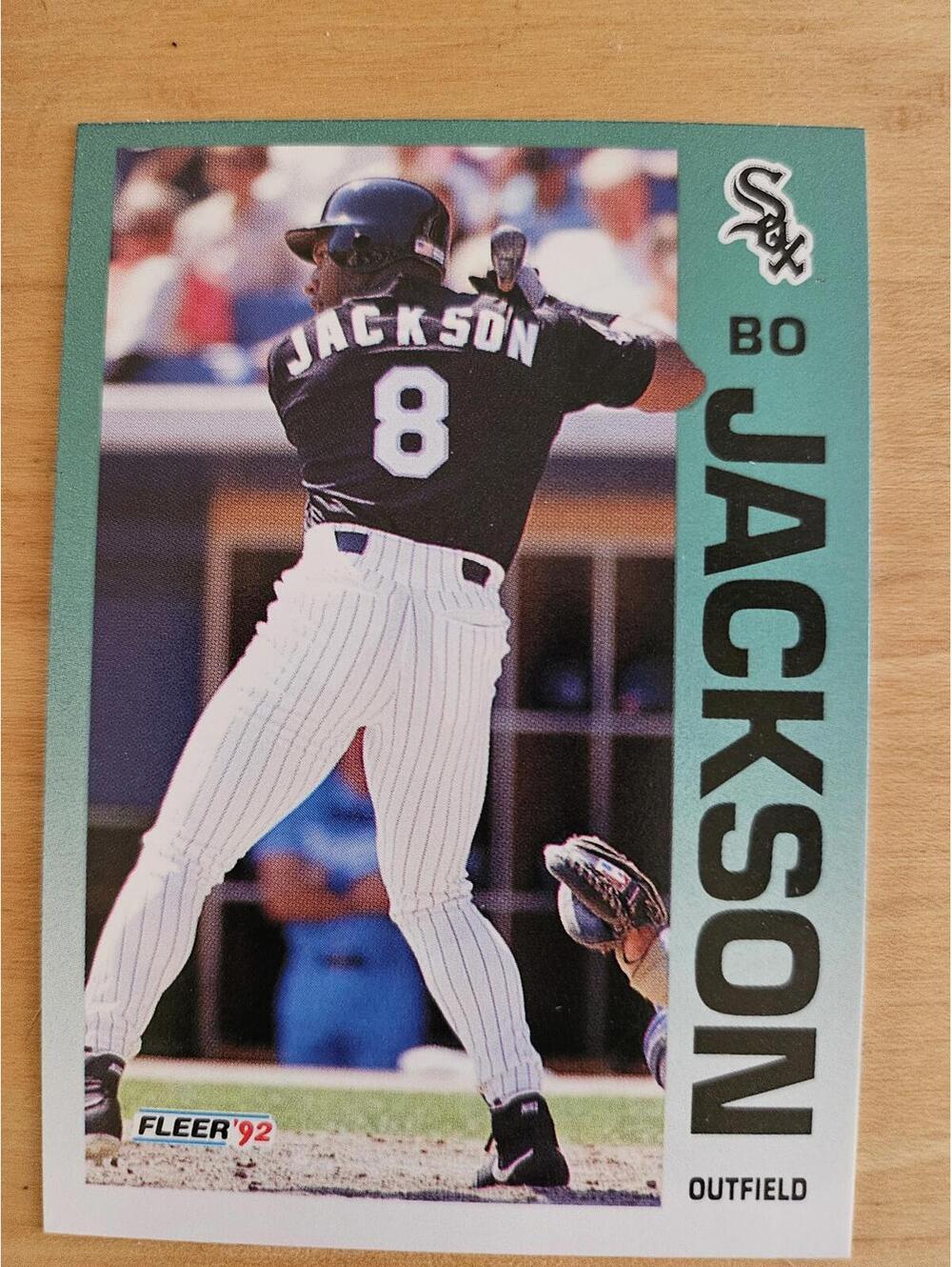 1992 Fleer 86 Bo Jackson Chicago White Sox baseball card Royals